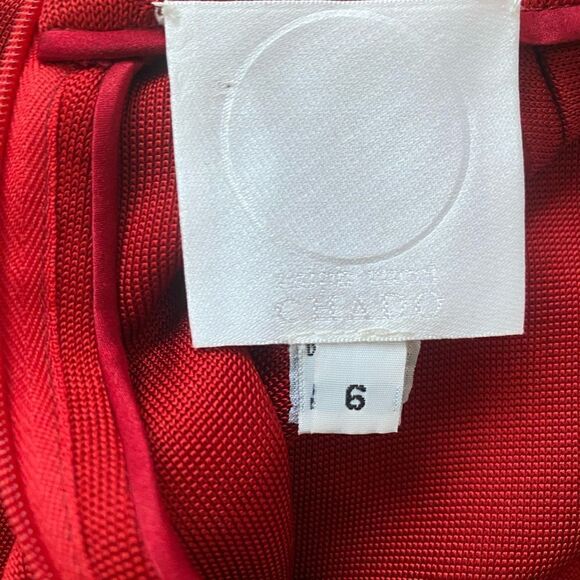 Chado Ralph Rucci red knit midi dress size 6 - Picture 4 of 7